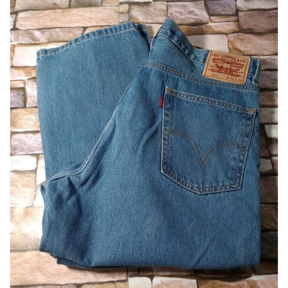 Levi's Other - Levi's 505 Regular Fit Jeans Men's Size 36x34 Blue Denim Comfort